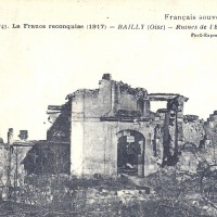 L'église en ruines durant la Guerre 14-18