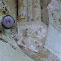 Cul-de-lampe à la retombée de la voûte de la croisée du transept (2005)