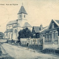 Le village et l'église en 1928