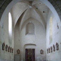 L'intérieur du clocher porche vu vers l'ouest (2008)