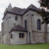 Les parties orientales de l'église vues depuis le sud-est (2006)