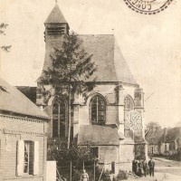 L'ancienne église avant sa destruction durant la Guerre 14-18