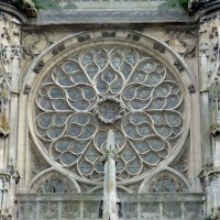 La rose de la façade sud du transept (2015)