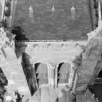 La face sud de la tour nord vue de la flèche (1970)