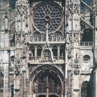 La façade sud du transept (1993)