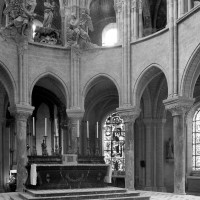 Le rond-point de l'abside vu vers le sud-est (1986)
