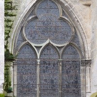 Fenêtre trilobée à la façade nord du transept (2018)