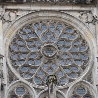 La rose de la façade nord du transept (2018)