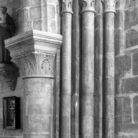 La retombée nord de l'arcade ouest du bras nord de l'ancien transept (1999)