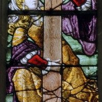 Détail du vitrail de la Crucifixion : sainte Marie-Madeleine (2003)