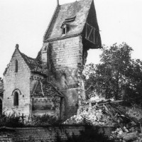 L'église en août 1918