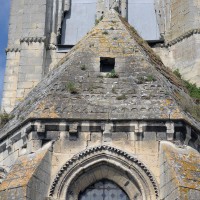 La toiture en pierre de l'abside vue de l'est (2017)