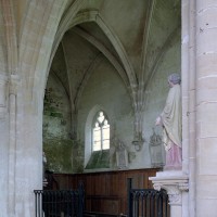 Vue partielle de la chapelle nord vers le nord-ouest depuis le choeur (2001)