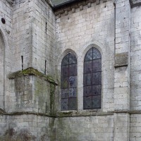 Le mur est du bras nord du transept vu depuis le nord-est (2005)
