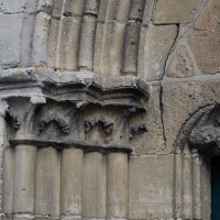 Les chapiteaux de la partie gauche du portail ouest (2016)