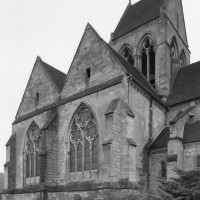 La chapelle nord et le clocher vus du nord-ouest (1992)