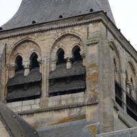 L'étage du beffroi du clocher vu depuis le nord-ouest (2017)