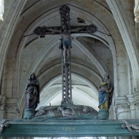 La voûte de la base du clocher et la poutre de Gloire (2008)