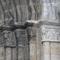 Les chapiteaux des piédroits de droite du portail ouest (2015)