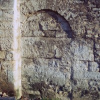Porte dans le mur du bas-côté nord de la nef (1972)