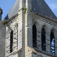 Le second étage du clocher vu du sud-ouest (2017)