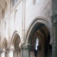Le mur nord de la nef vu vers le nord-ouest (1997)