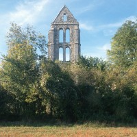 Le clocher en ruines vu du sud (1994)