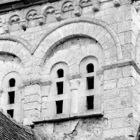 Vue partielle de la face ouest du clocher (1969)