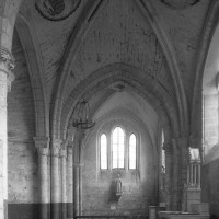 Le choeur et la chapelle nord vus vers le nord (1995)
