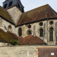 Le transept sud et le choeur vus du sud-est (2015)