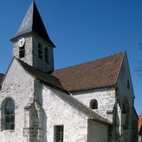 Vue partielle de l'église depuis le sud-est (1995)