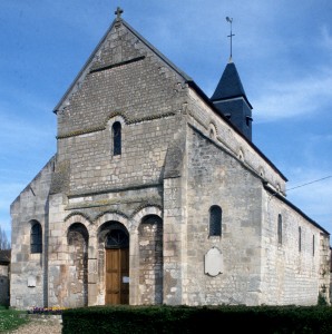 L'église vue du sud-ouest (1992)