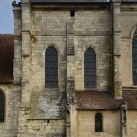 La façade sud du transept du 13ème siècle (2016)