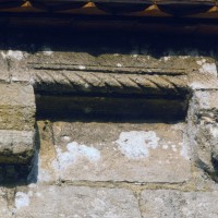 La corniche du mur gouttereau sud de la nef (1993)