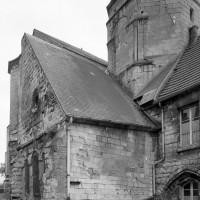 Le bras nord du transept et le clocher vus du nord-ouest (1993)