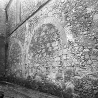 Le mur nord de la nef vu du nord-ouest (1995)