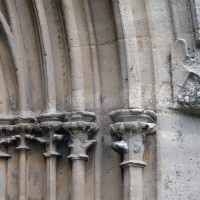 Les chapiteaux des piédroits de droite du portail ouest (2017)