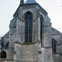 Le chevet de l'église vue du nord-est (1995)