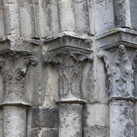 Les chapiteaux des piédroits de droite du portail ouest (2018)