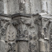 Les chapiteaux des piédroits de droite du portail sud (2018)