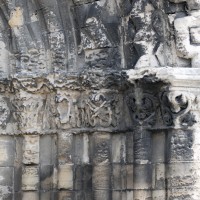 Les chapiteaux des piédroits de droite du portail ouest (2015)