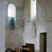 Le croisillon nord vu vers le nord-ouest depuis la chapelle nord (2002)