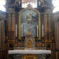 L'autel-retable de la chapelle axiale ou chapelle de la Vierge (2016)