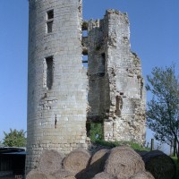 Le donjon féodal à proximité de l'église (2008)