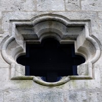 L'oculus quadrilobé du mur-pignon de la façade (2016)