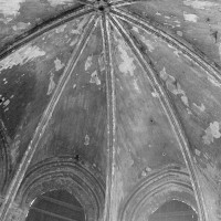 Vue partielle de la voûte de l'abside (1974)