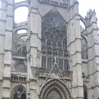 La façade du bras nord du transept (2015)