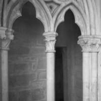 Détails de la baie du triforium du bras nord du transept (1991)