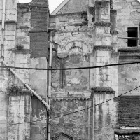 Les vestiges du clocher vus du nord (1974)