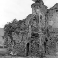 Les vestiges de la chapelle vues vers l'ouest (1980)